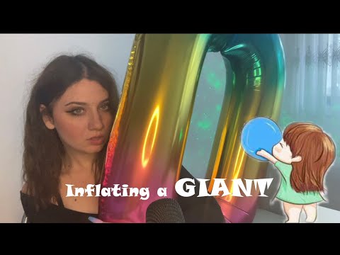 ASMR | Blowing And Playing With A Giant Balloon 🎈 🎈 Relaxing Triggers 🥰🥰🎈