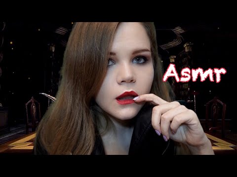 ASMR | Vampire Library | Inaudible Unintelligible Close up Whispering | BINAURAL