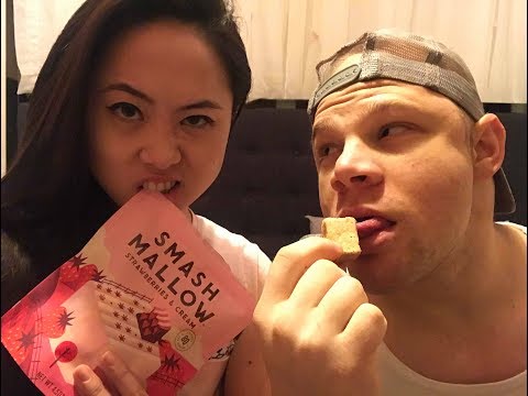 ASMR | Crunch Marshmallow, Eating Sounds, Tingly Whispers