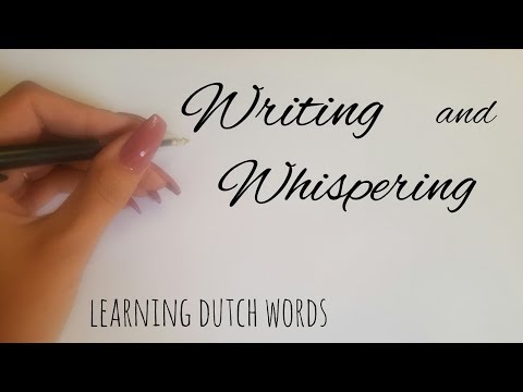 ASMR WHISPERING FINGER TRACING & TRIGGER WORDS  |do you know Dutch?|