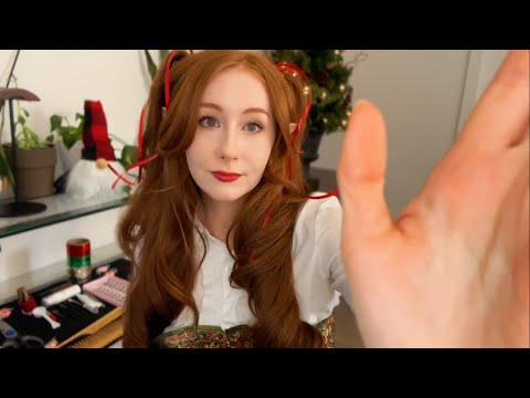 Christmas Elf Gets You Ready (You Are A Toy)❤️🎄║ ASMR RP (Personal Attention, Hair Brushing, Makeup)