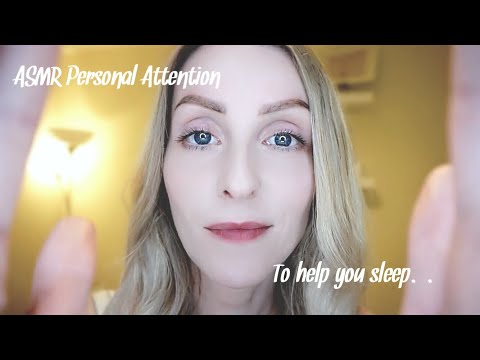 ASMR Personal attention to help you sleep | hair & makeup brushing (soft spoken)