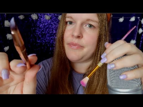 ASMR | Spit Painting You W/ Brushes! Wet Mouth Sounds, Personal Attention.