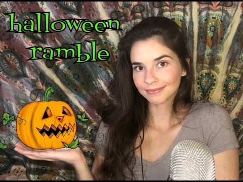 ASMR Halloween ramble *gum chewing* *blowing bubbles*