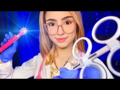 ASMR For ADHD Cranial Nerve Exam But FOCUS ON ME! Doctor Roleplay Ear Eye Light Exam Hearing Test