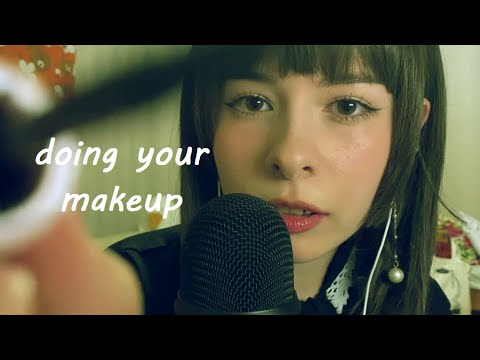 [ASMR] Doing your makeup (with mouth sounds) no talking