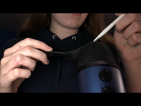 ASMR brushing the microphone (no talking)