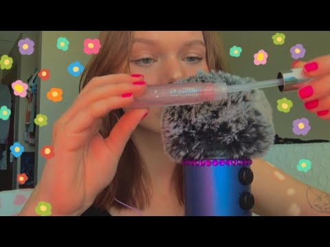 asmr | lipgloss and mouth sounds 🤍☀️