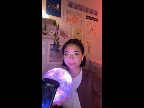 TIKTOK ASMR livestream ♡ galaxy moon, beeswax, candle tapping & more