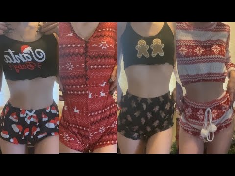 ASMR with Christmas pyjamas ☃️ (fabric triggers)
