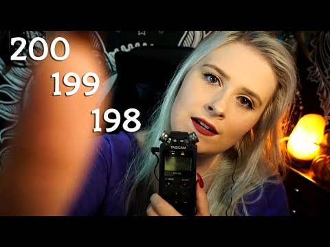 ASMR | Counting You Down From 200 & Visual Triggers | For Sleep, Relaxation, and Study