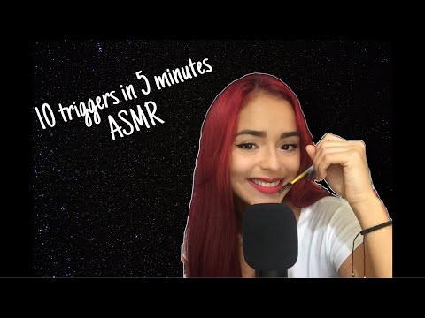 ASMR 10 triggers in 5 minutes (No talking)