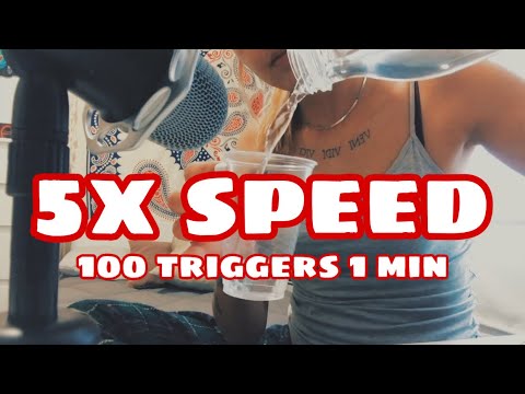 ASMR | 100 Triggers en 1 minuto !! 5x speed
