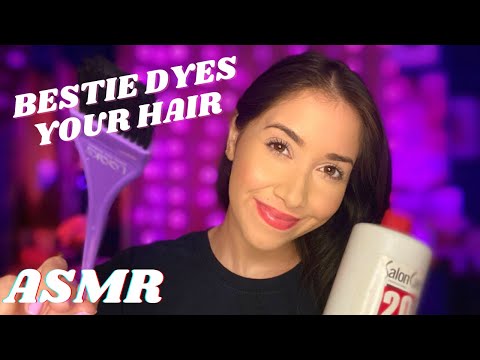 ASMR Bestie dyes your Hair asmr roleplay