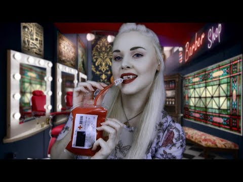 [ASMR] Barbershop & Shave In Your Ears (Vampire Kidnapping)