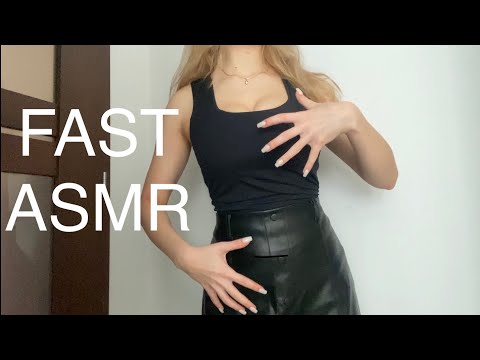 ASMR leather scratching and rubbing, fabric sounds 🤤