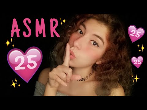 ASMR SPANISH ❤️ WHISPERS 25 FACTS ABOUT ME TO RELAX ❤️ | 25 COSAS SOBRE MI 🍰|