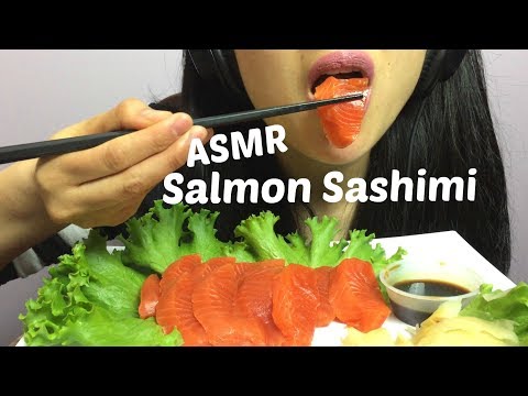 ASMR SALMON SASHIMI (EATING SOUNDS) NO TALKING | SAS-ASMR