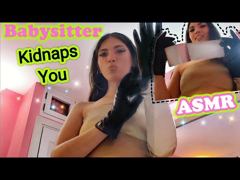 POV ASMR Babysitter Kidnaps YOU & Gagges you with Duct Tape, Leather Gloves & Love