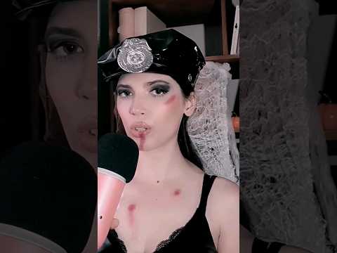 ASMR 🤤 👻 Zombie Cop Kidnaps You on Halloween #mouthsounds #halloween #asmr