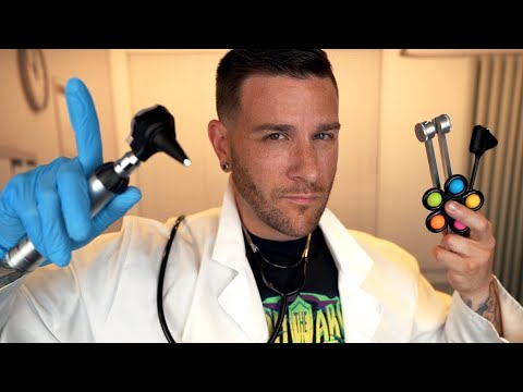 ASMR | Chaotic Cranial Nerve Exam Specialist | Medical RP | Personal Attention Male Voice