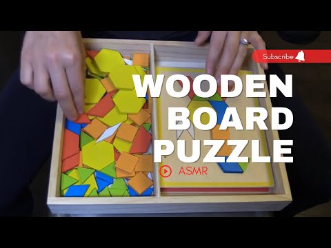 ASMR wooden board puzzle