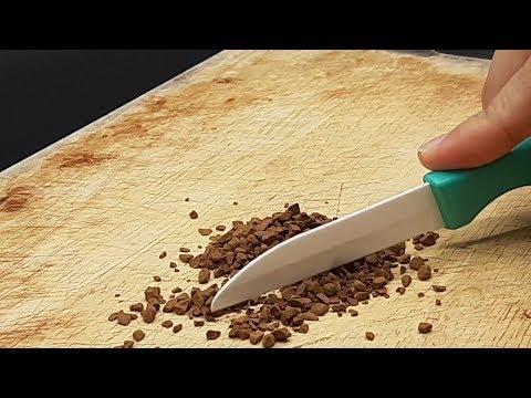 ASMR - Chopping instant coffee I No Talking I Satisfying Video