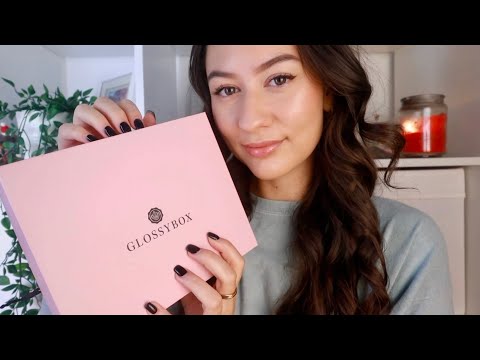 ASMR Glossybox Unboxing Beauty Products (November Glossybox) 💕 Tapping, Crinkling & Whispering