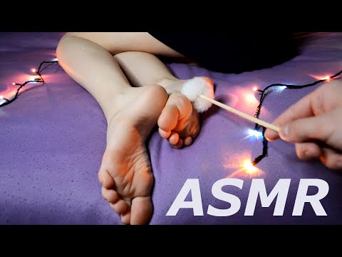 ASMR Foot Tickle / Feet Triggers and Tingles / Relax Sounds