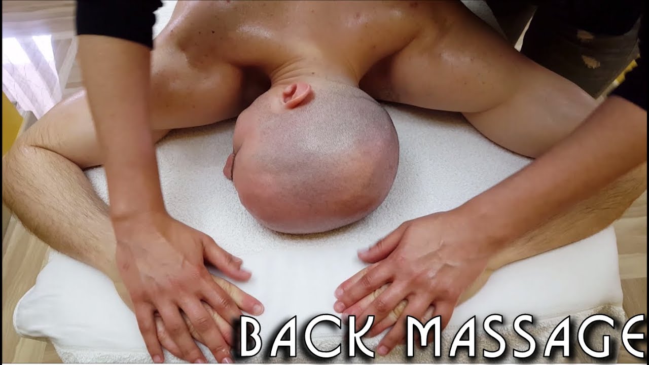 Back Shoulder and Neck Oil Massage - no talking ASMR