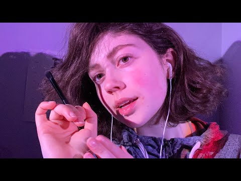 ASMR SLOW and FAST spit painting numbers on YOU with counting and focus on me (wet mouth sounds)
