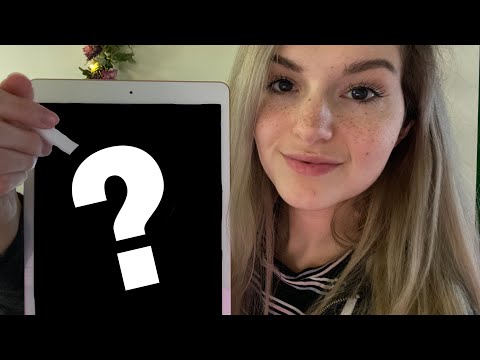 [ASMR] Face Mapping & Analysis Role Play ~ Drawing on an iPad // Soft Spoken