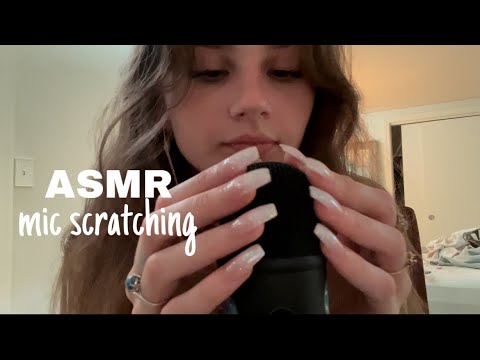 ASMR tingly mic scratching and tapping with nails 😴
