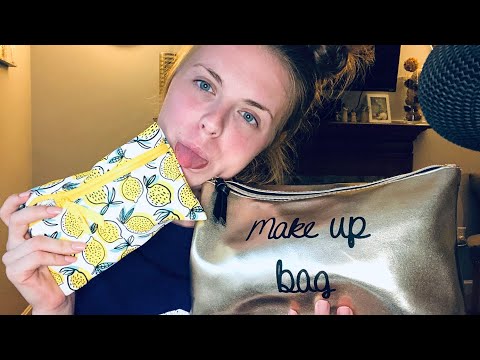 ASMR! Whats in my friends makeup bag!
