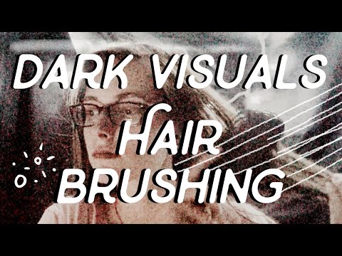 ASMR hair brushing in the dark / mic brushing