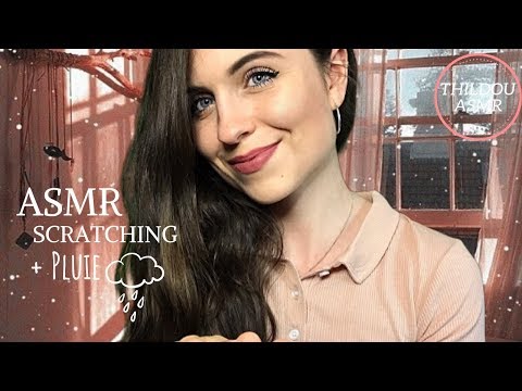 ASMR FRANCAIS 🌙 - SCRATCHING + pluie (+ chuchotements, mic brushing)