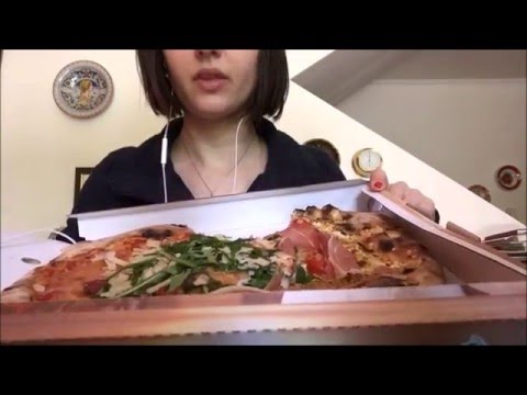 ASMR Eating Pizza (from Italy)
