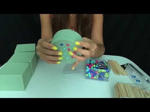 ASMR Playing with Floral Foam