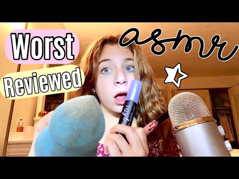 ASMR Worst reviewed makeup artist does your makeup! 😬