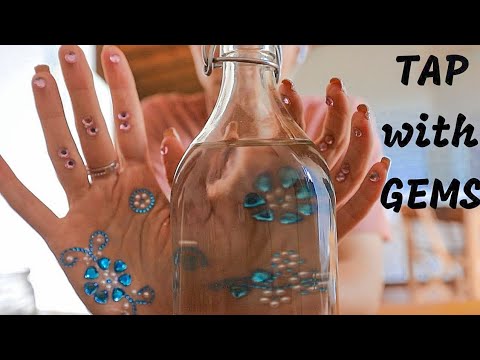 TAPPING with GEMS on HANDS |  no talking ASMR
