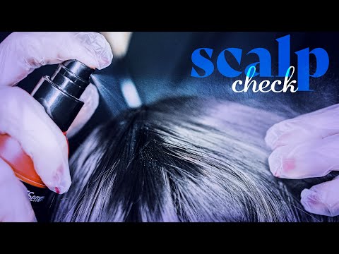 ASMR ~ Scalp Check & Treatment ~ Personal Attention, Hair Brushing, Crinkly Gloves (no talking)