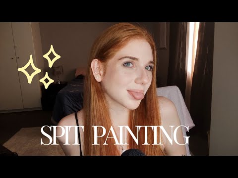 ASMR | Spit Painting You for No Reason 🎨😊