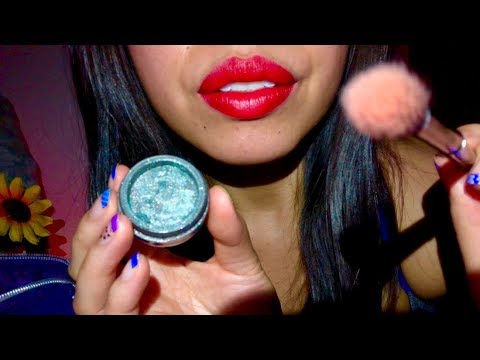 ASMR *TIME TO END THIS* Fixing Your Eye Makeup, FACE BRUSHING/ TOUCHING VISUALS, Lid Sounds, Tapping