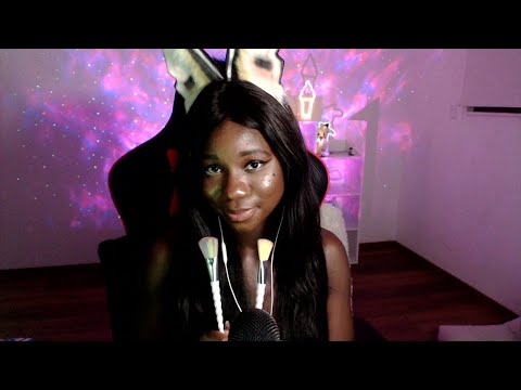 ASMR | INTENSE SPIT PAINTING WITH A UNICORN BRUSH 🎨