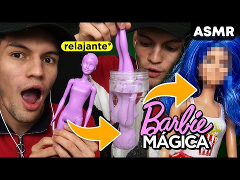 ASMR BARBIE "MÁGICA" te hará DORMIR (Barbie Color Reveal) - ASMR Español - Mol ASMR