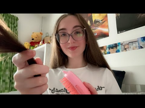 Playing with your hair ASMR 💆🏻‍♀️| Personal Attention | Soft spoken | Brushing sounds