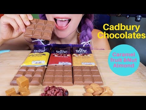 ASMR Cadbury Chocolates Eating sound | 영국 초콜렛 먹방 | CURIE. ASMR