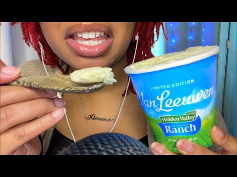 ASMR | trying RANCH ice cream 🍦 🤮