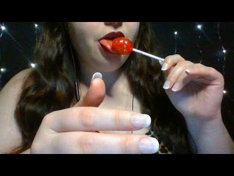 ASMR Personal Attention on my Lap, Lollipop Sucking and Kissing