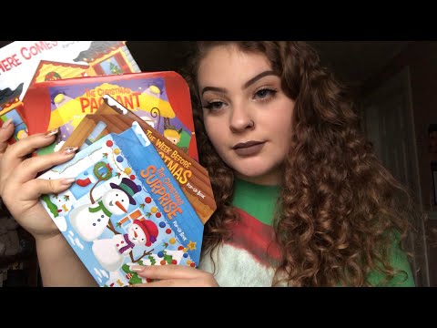 ASMR Reading Christmas Pop-Up Books ❄︎ (Tapping, Whispering)